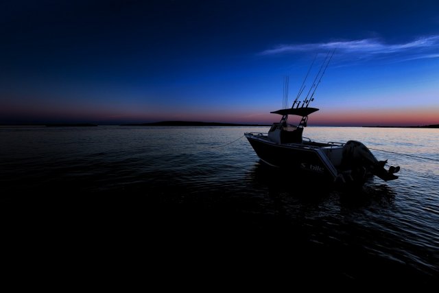 my boat last montes trip, early morning